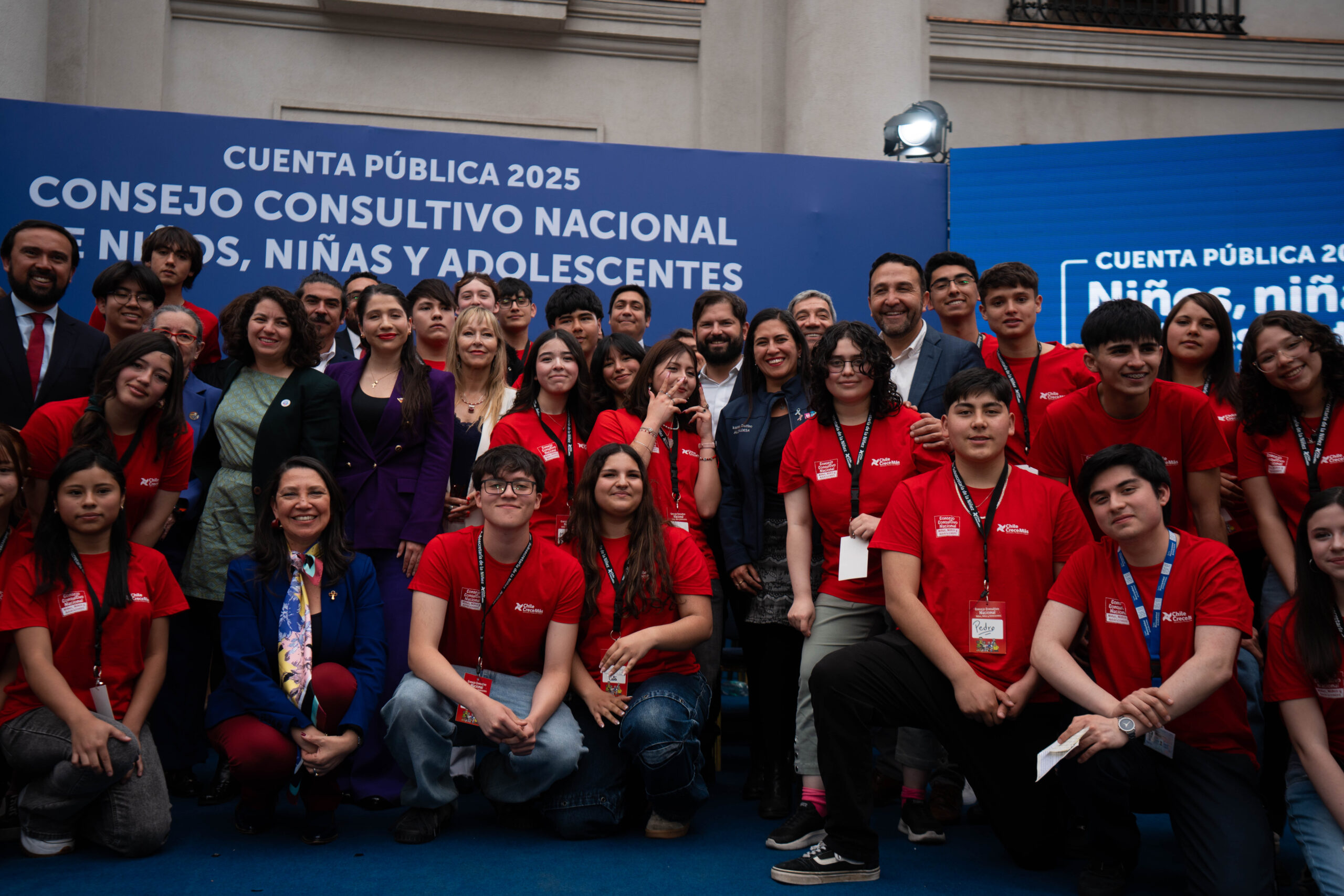 Ministra Lobos acompaña al Presidente Boric en la Cuenta Pública 2025 de Niños Niñas y Adolescentes
